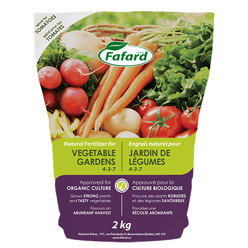 Fafard's Vegetable Garden 4-3-7 Fertilizer Available through Ego's Garden Centre Online